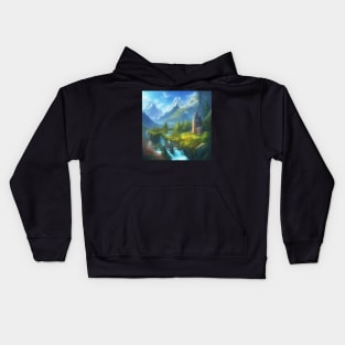 Wizard's Respite at the End of the World Kids Hoodie